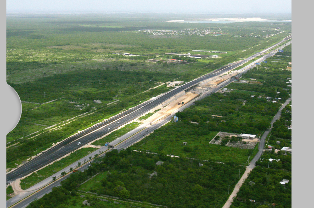 Carretera moderna y bien construida